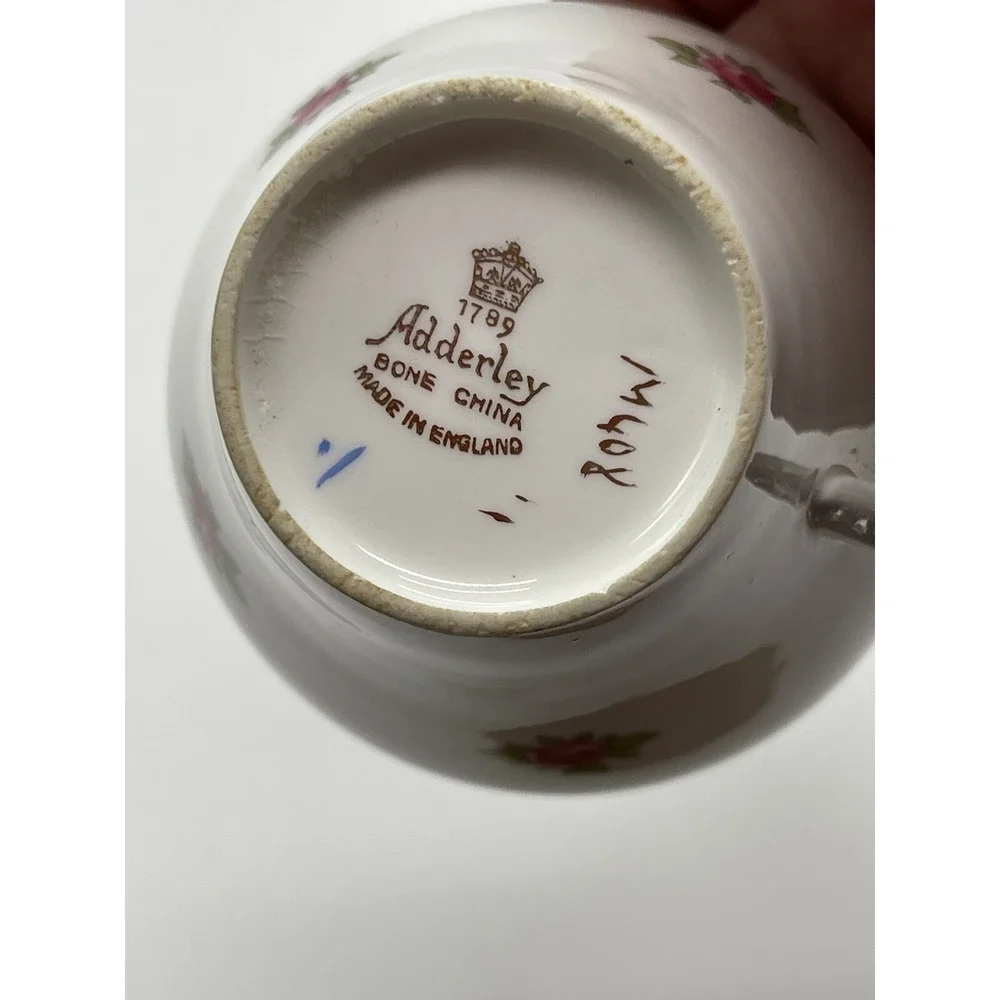 Vintage Adderley Bone China England Tea Cup Teacup 1789 Floral S2‎